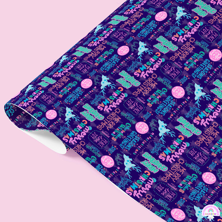 Merry Joy to the Seasons Wrapping Paper Sheets
