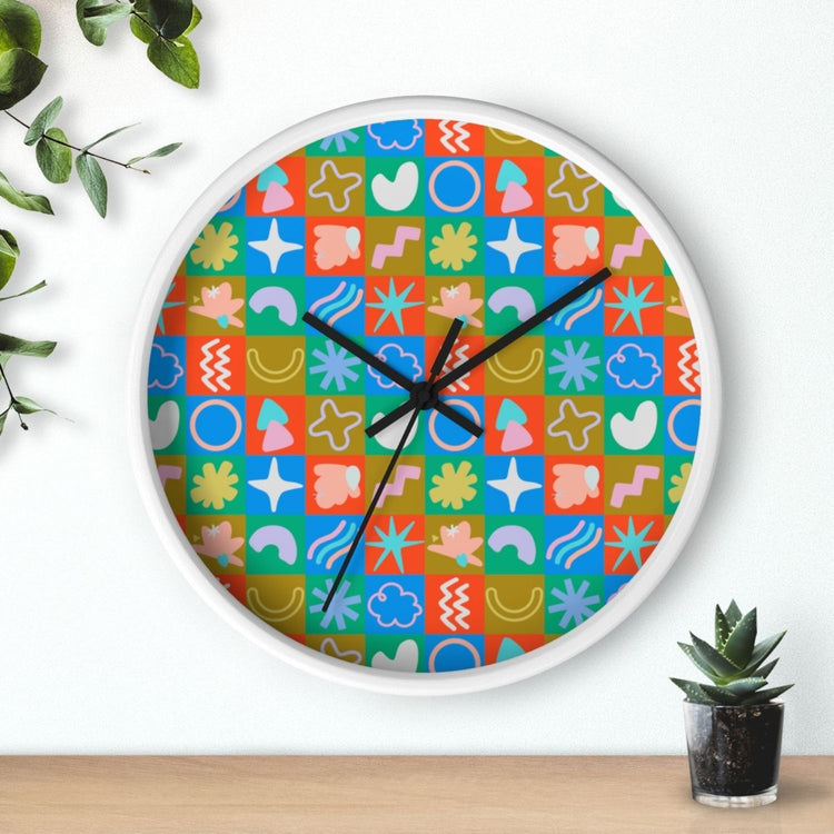 Colour Block Wall Clock