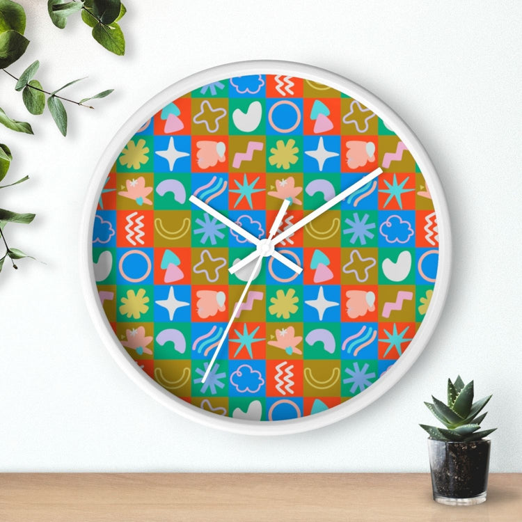 Colour Block Wall Clock
