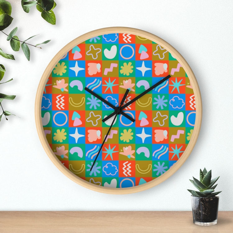 Colour Block Wall Clock