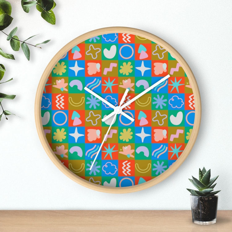 Colour Block Wall Clock