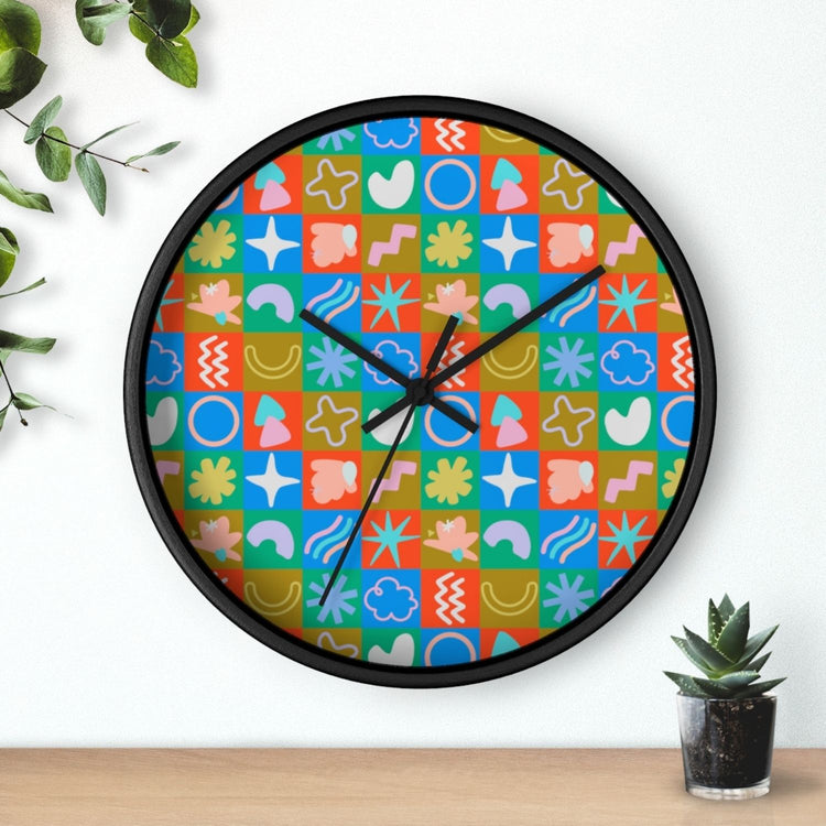 Colour Block Wall Clock