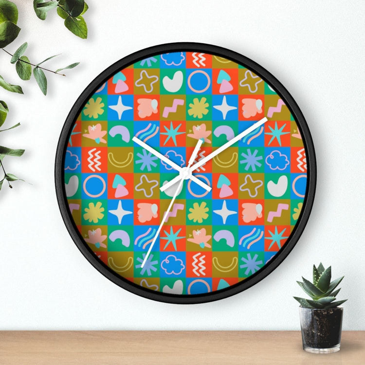 Colour Block Wall Clock