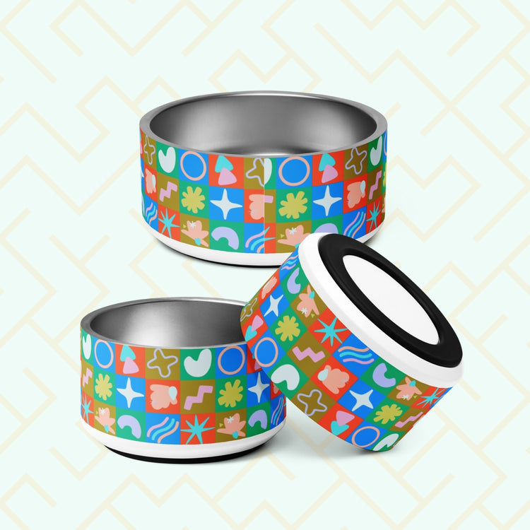 Colour Block Pet Bowl