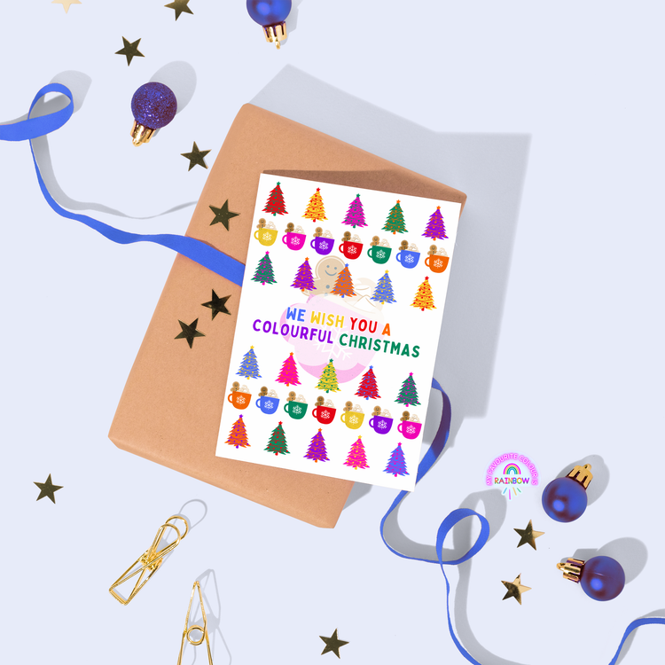 We Wish You a Colourful Christmas Card