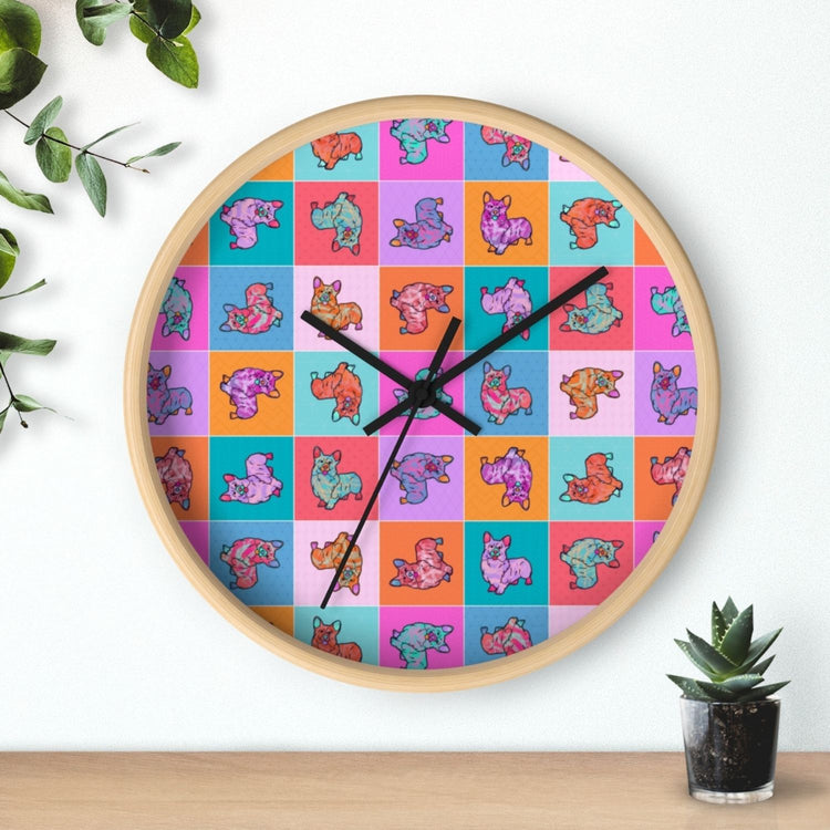 Crazi Corgis Wall Clock