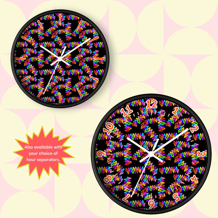 Electric Zigzag Wall Clock