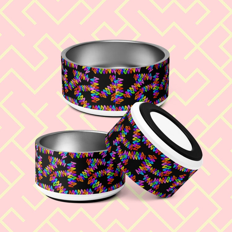Electric Zigzag Pet Bowl