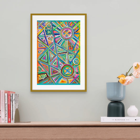 Geometric Rainbow Fine Art Print