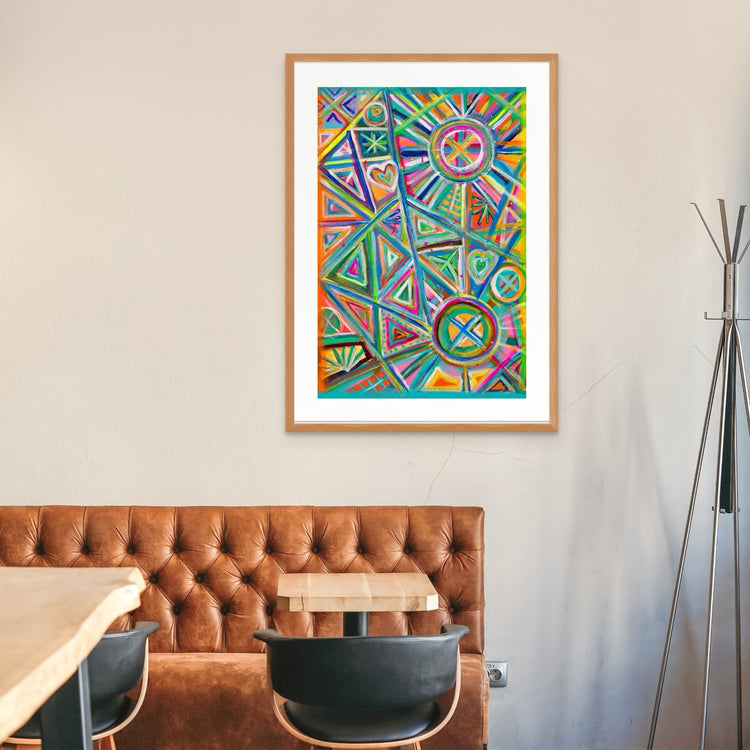 Geometric Rainbow Fine Art Print