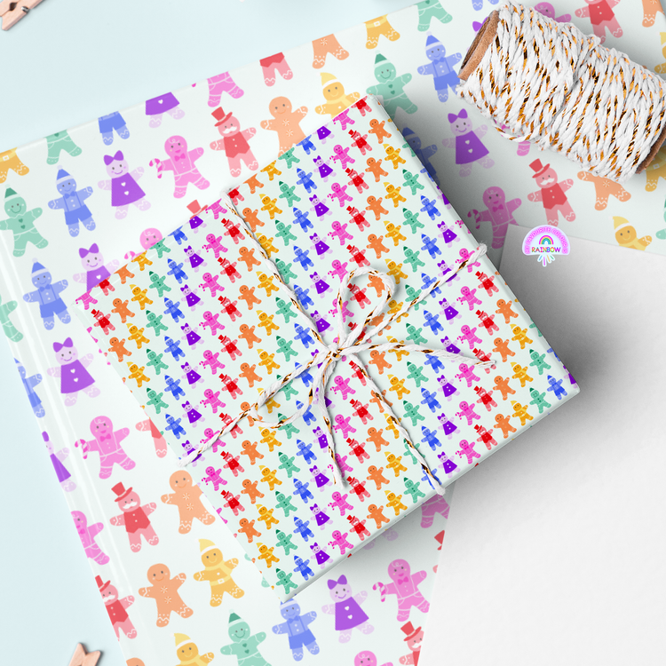 Gingerbread Delight Wrapping Paper Sheets