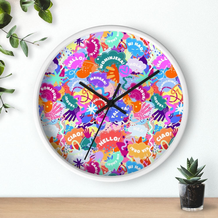 Hello! Wominjeka! Wall Clock