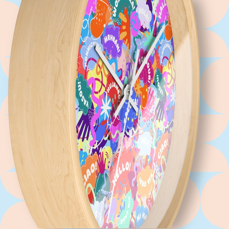 Hello! Wominjeka! Wall Clock