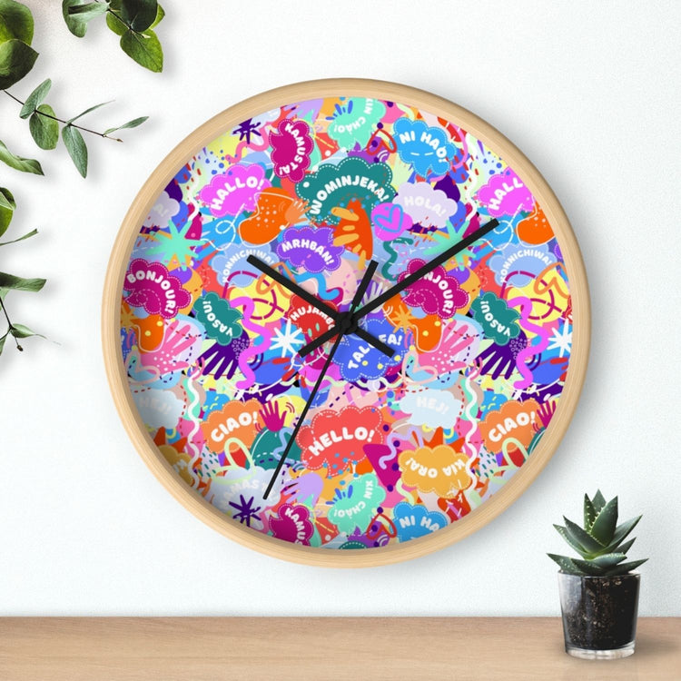 Hello! Wominjeka! Wall Clock