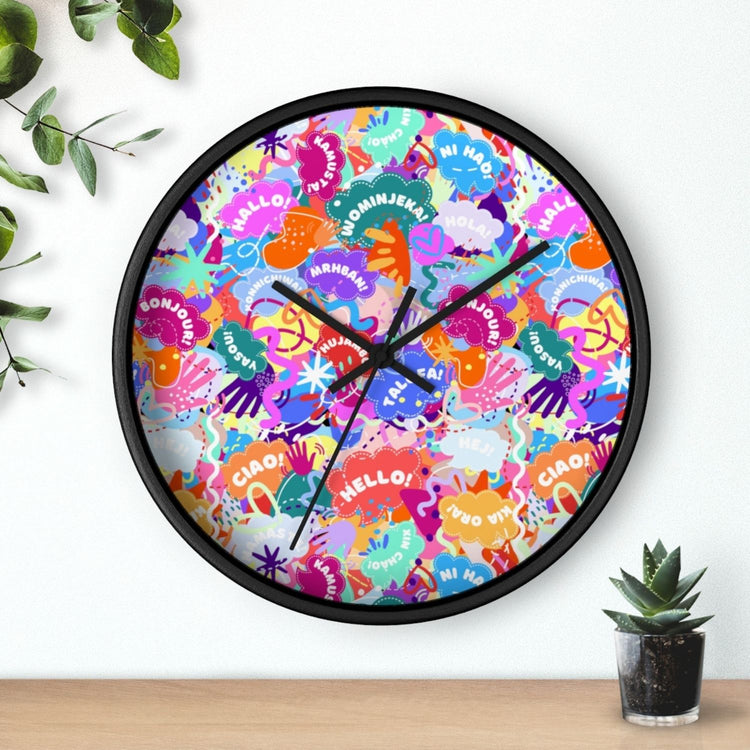 Hello! Wominjeka! Wall Clock