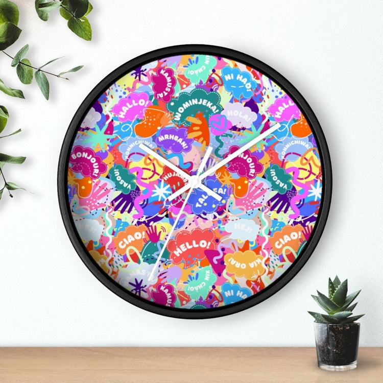 Hello! Wominjeka! Wall Clock