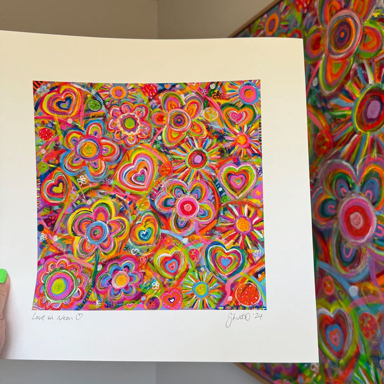 Love in Neon Fine Art Print