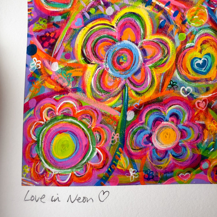 Love in Neon Fine Art Print