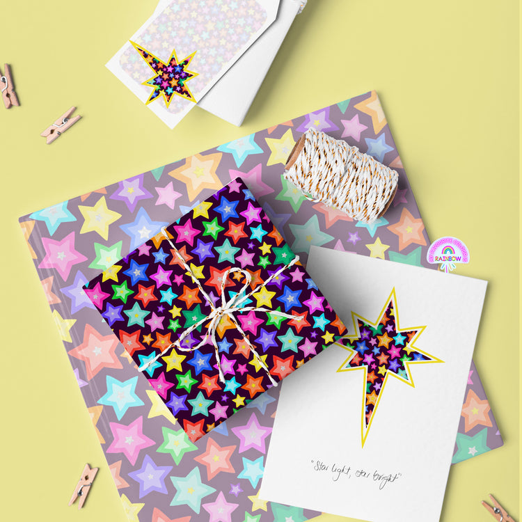 Star Light Star Bright Christmas Wrap Set