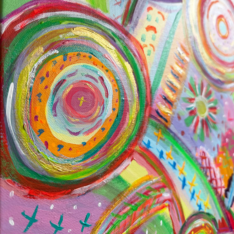 Summer Sorbet Framed Original Painting