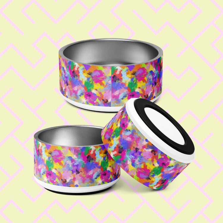 Watercolour Rainbow Pet Bowl