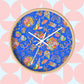 Blue Summer Sorbet Wall Clock