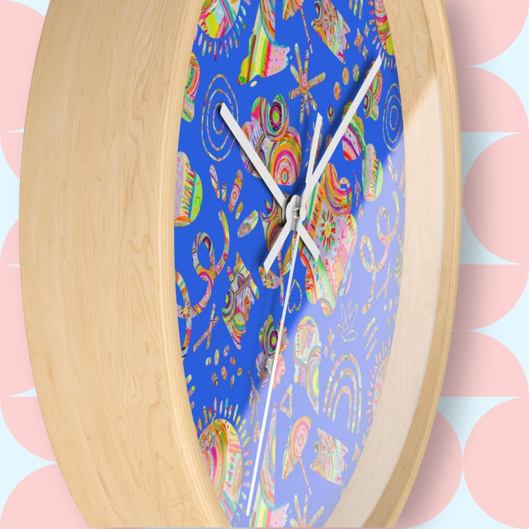 Blue Summer Sorbet Wall Clock