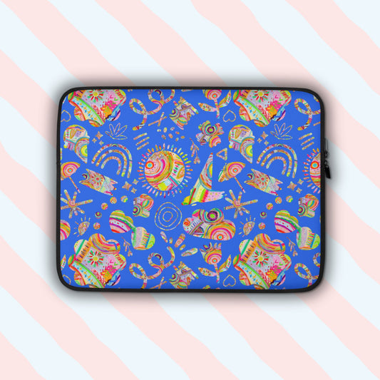 Blue Summer Sorbet Laptop Sleeve