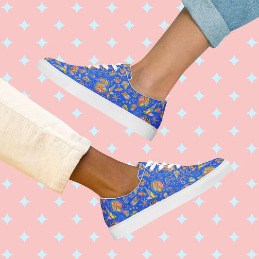 Blue Summer Sorbet Canvas Sneakers