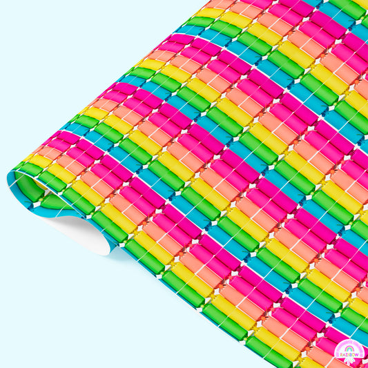 Colourful Crackers Christmas Wrapping Paper Sheets
