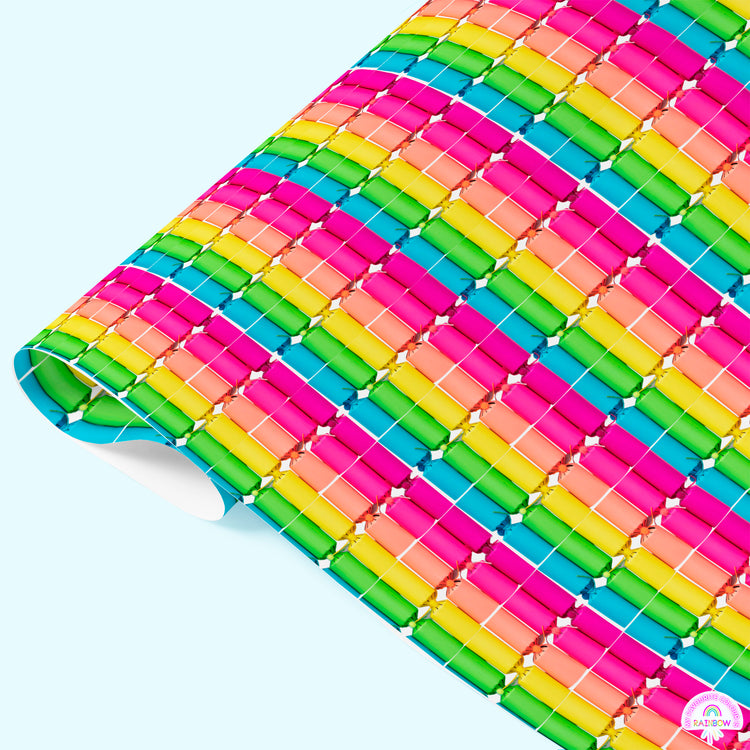 Colourful Crackers Christmas Wrap Set