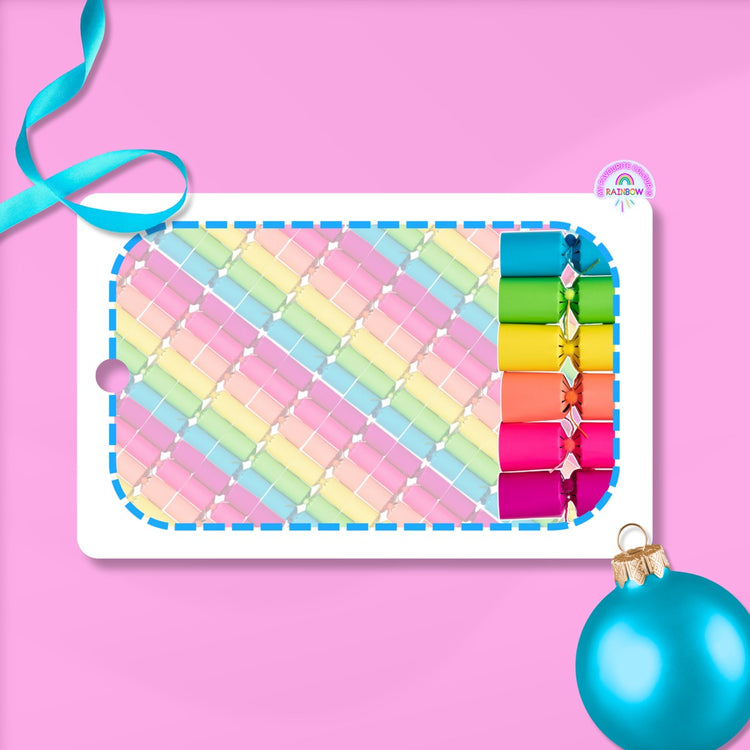 Colourful Crackers Christmas Wrap Set