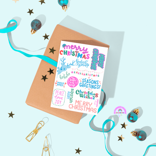 Merry Joy to the Seasons Christmas Card