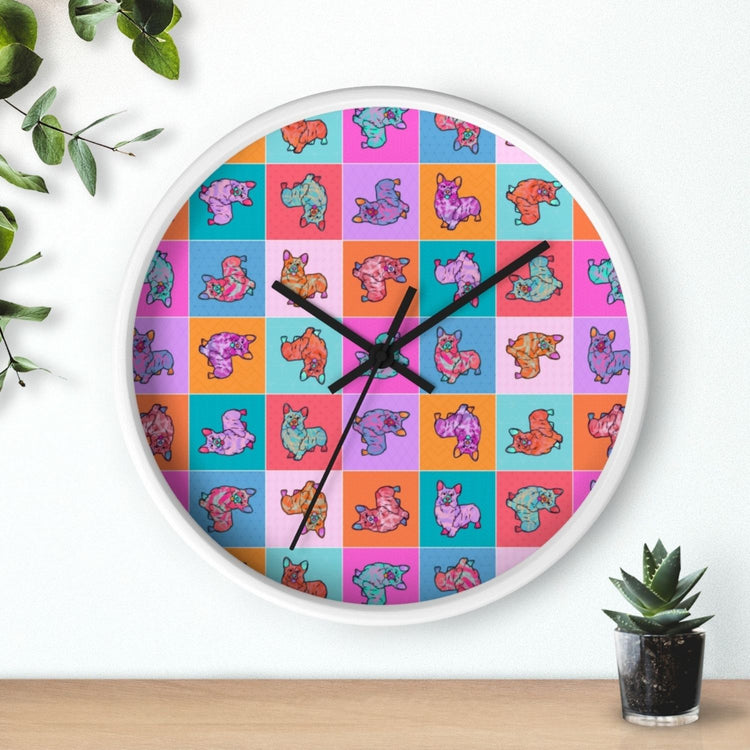 Crazi Corgis Wall Clock