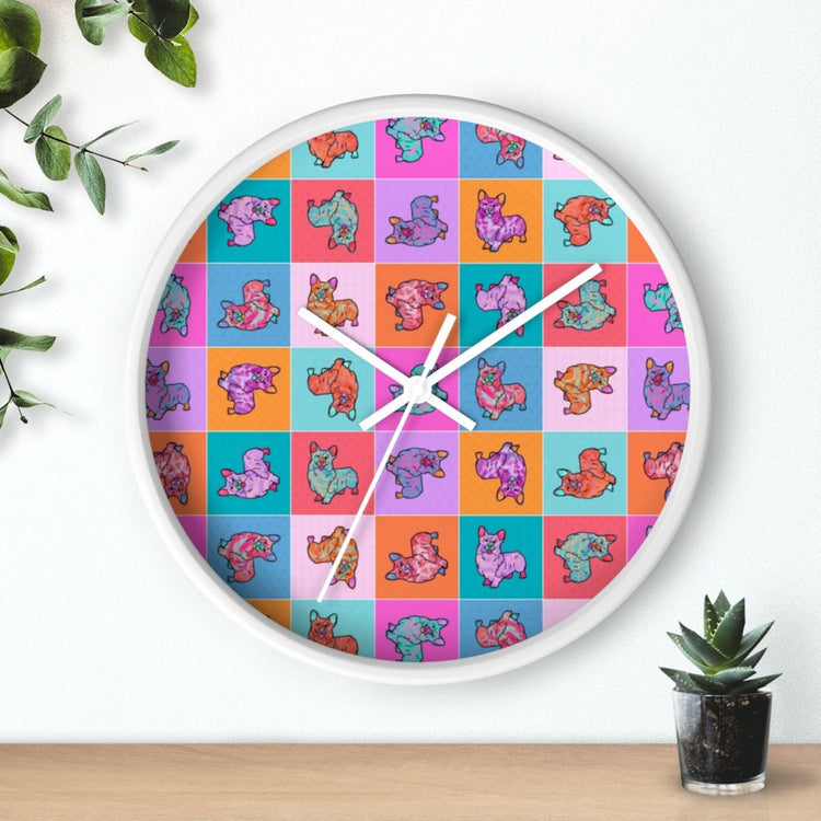 Crazi Corgis Wall Clock