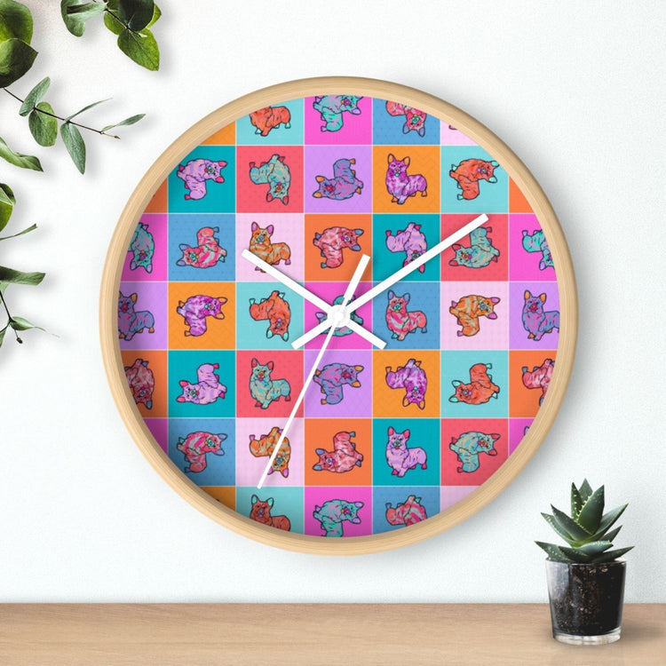 Crazi Corgis Wall Clock