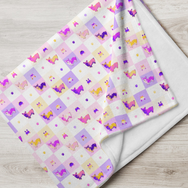 Crazy Corgis Throw Blanket