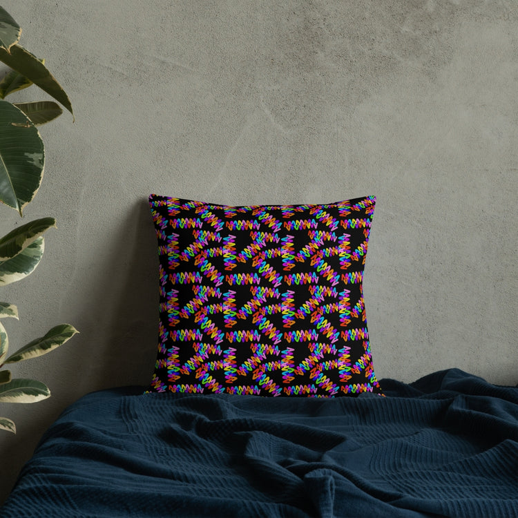 Electric Zigzag Cushion