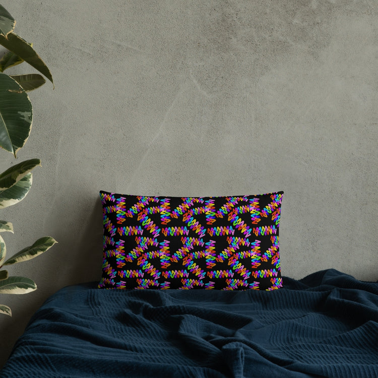 Electric Zigzag Cushion