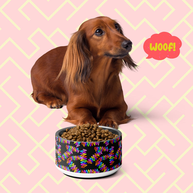 Electric Zigzag Pet Bowl