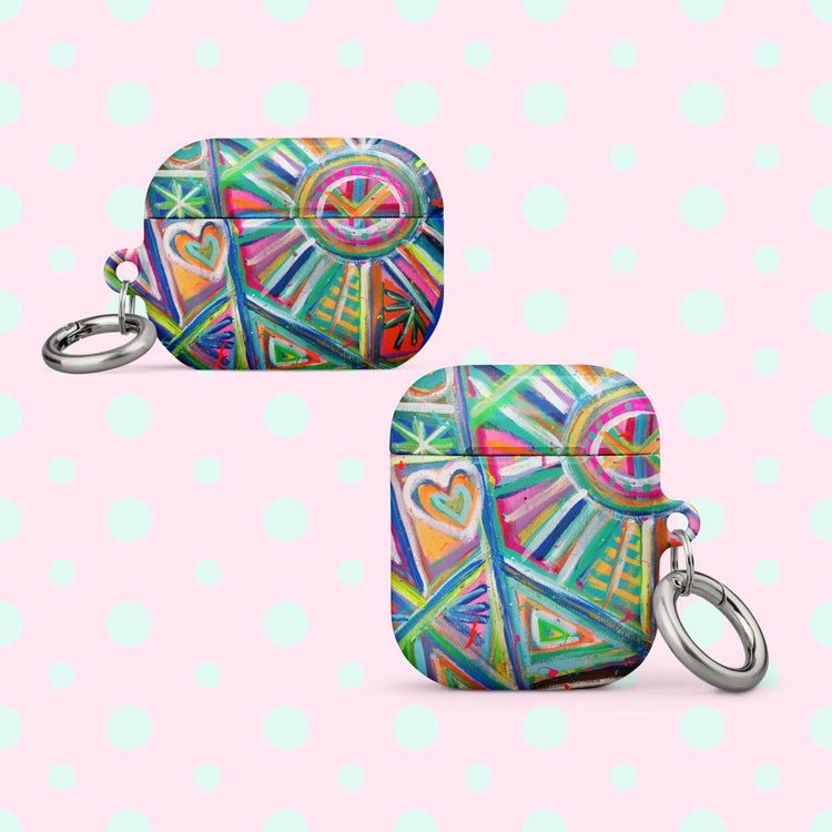 Geometric Rainbow AirPods Case