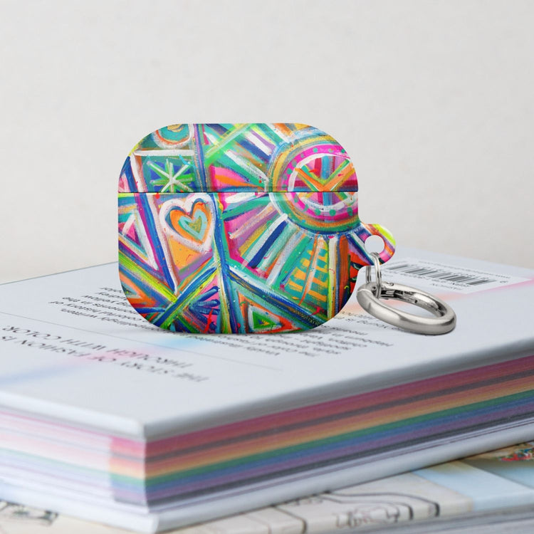 Geometric Rainbow AirPods Case