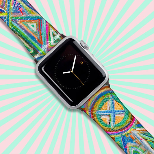 Geometric Rainbow Apple Watch Band