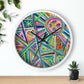 Geometric Rainbow Wall Clock