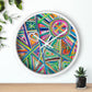 Geometric Rainbow Wall Clock