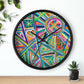 Geometric Rainbow Wall Clock