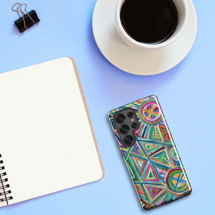 Geometric Rainbow Samsung Galaxy Phone Case