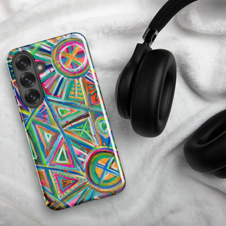 Geometric Rainbow Samsung Galaxy Phone Case