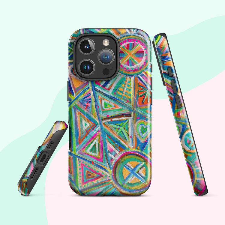 Geometric Rainbow MagSafe iPhone Case