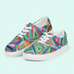 Geometric Rainbow Canvas Sneakers